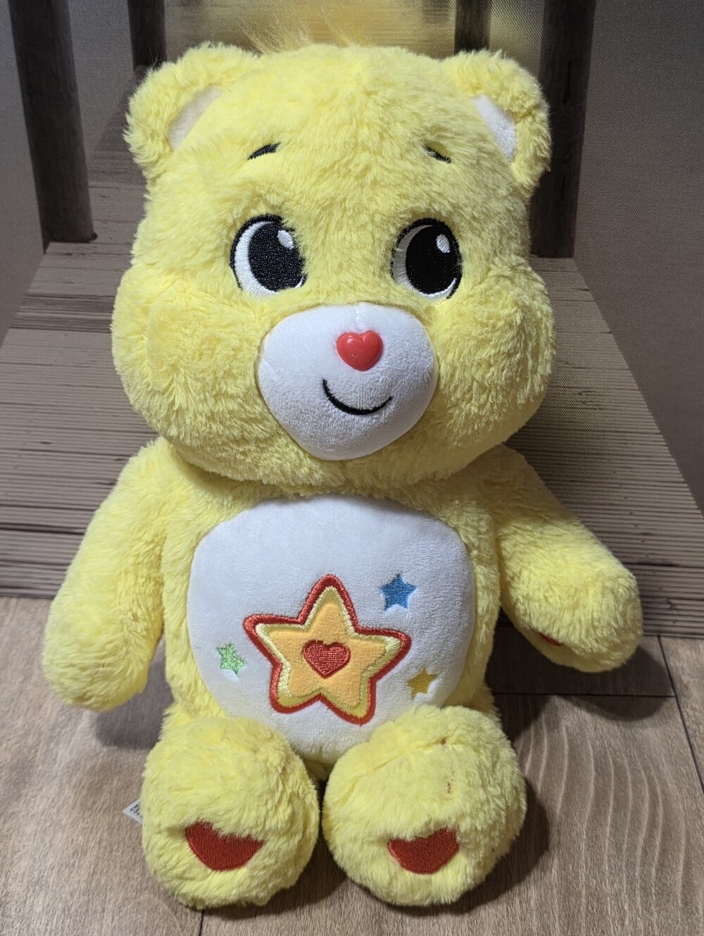 Care Bears Super Star Bear Yellow Unlock the Magic  2022 13" Inches by Basic Fun